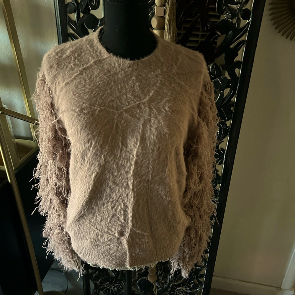 Fun frilly and warm sweater size XL